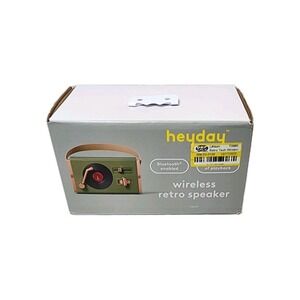 Heyday Wireless Retro Speaker Bluetooth 8-Hour Playback Brand New In Box